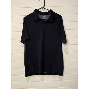 Fabletics‎ Mens Black Performance Polo Shirt Short Sleeve Athleisure Size L
